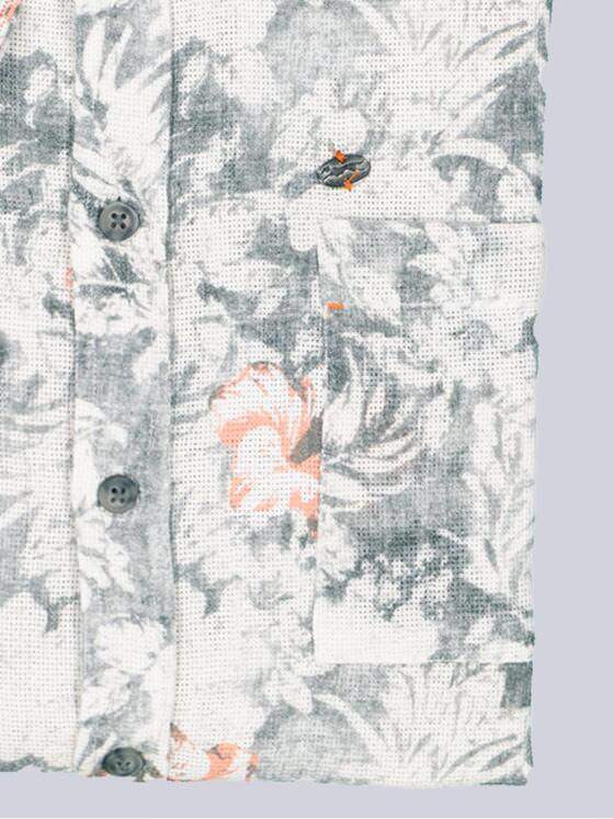 engbers Herren Kurzarm-Hemd gemustert Grau 38983