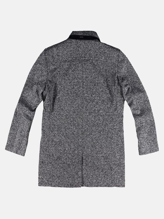 engbers Herren Mantel in Pfeffer und Salzoptik Kieselgrau 30771