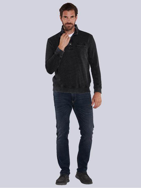 engbers Herren Sweatshirt Stehbund Schwarz 35673