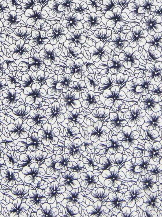 emilio adani Herren Hemd  mit floralem Print Blau 31236