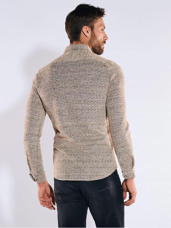 emilio adani Herren Langarm-Hemd slim fit Braun 36221
