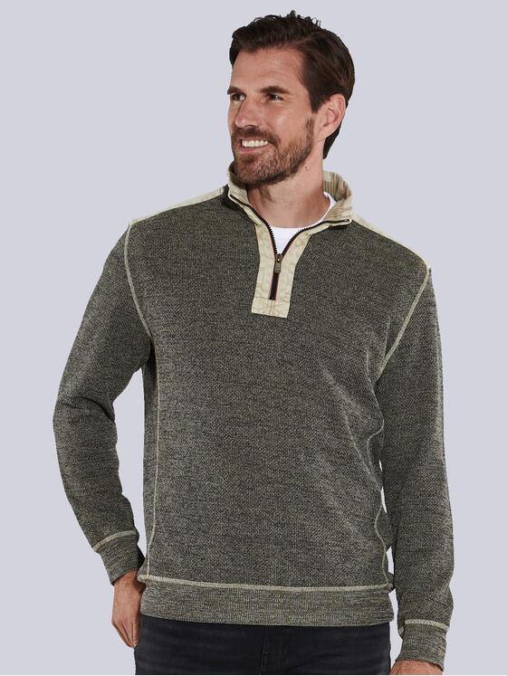 engbers Herren Sweatshirt mit Stehkragen Braun 35644