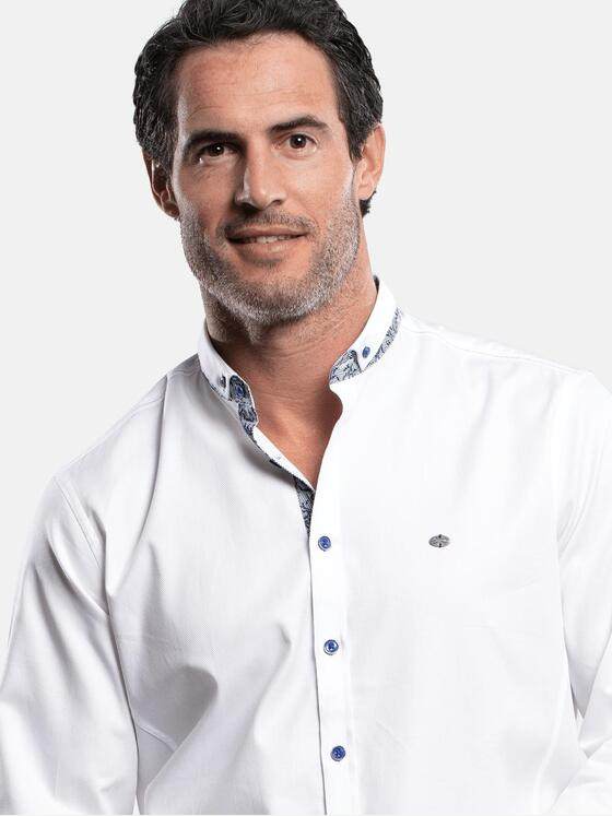 engbers Herren Hemd uni Reinweiss 28957