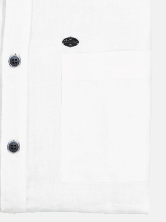 engbers Herren Kurzarm-Hemd aus Leinen Reinweiss 36628