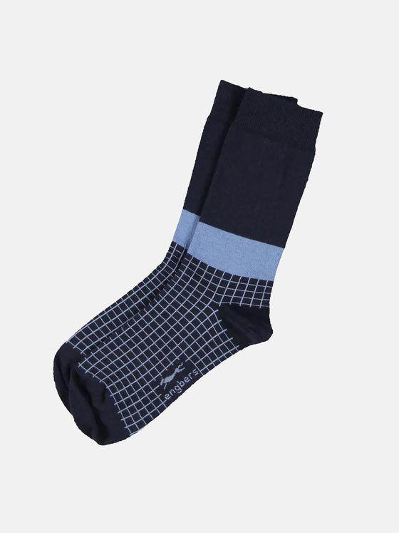 engbers Herren Socken gemustert Marineblau 32233