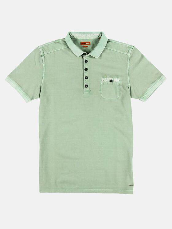 emilio adani Herren Poloshirt mit individuellen Designdetails Grün 30024