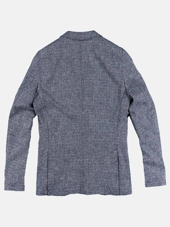 emilio adani Herren Sakko mit feiner Struktur Blau 30647