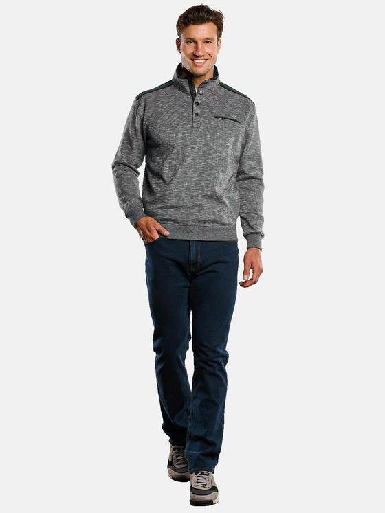 engbers Herren Sweatshirt mit Stehkragen Anthrazit 33837