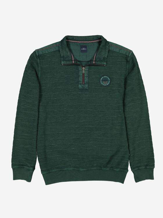 engbers Herren Sweatshirt strukturiert Gruen 37753