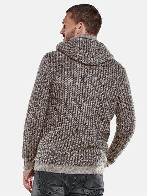 emilio adani Herren Strickjacke strukturiert Beige 33826