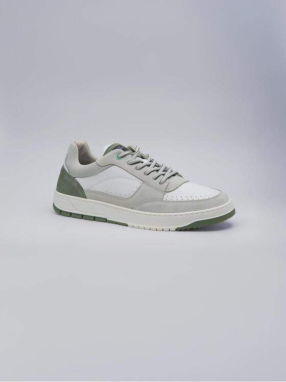 engbers Herren Sneaker aus Leder Naturweiss 38536