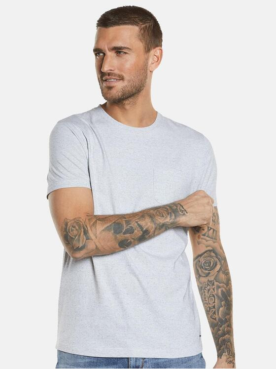 emilio adani Herren T-Shirt gestreift Grau 34548