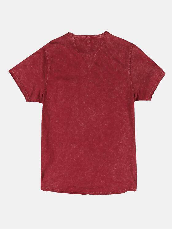 emilio adani Herren Lässiges Rundhalsshirt Rot 30312