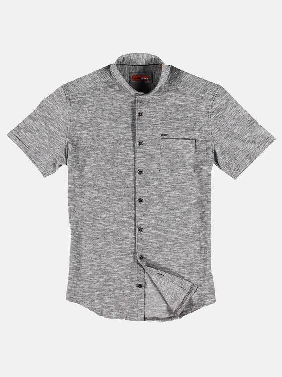 emilio adani Herren Hemd uni Grau 31222
