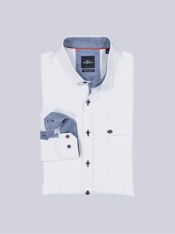 engbers Herren Hemd uni Blau 35784