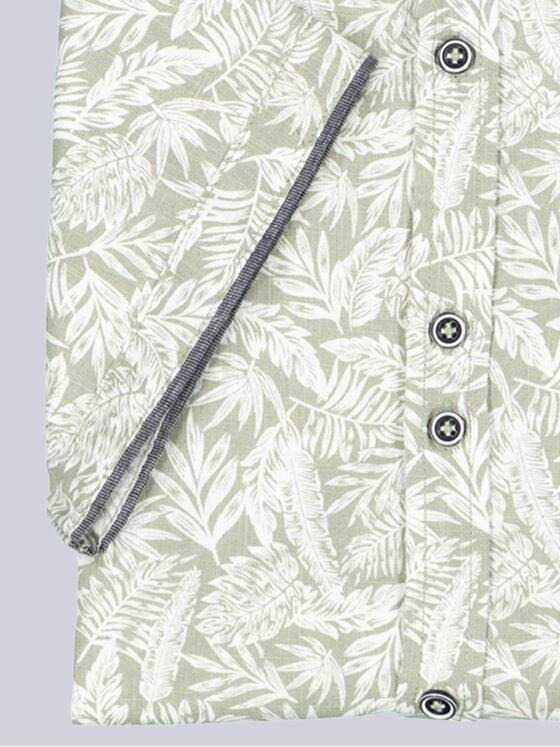 engbers Herren Kurzarm-Hemd gemustert Khaki 38873