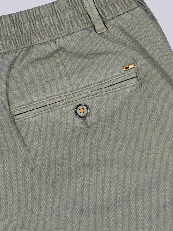 emilio adani Herren Bermuda Chino mit Tunnelzug Khaki 40738