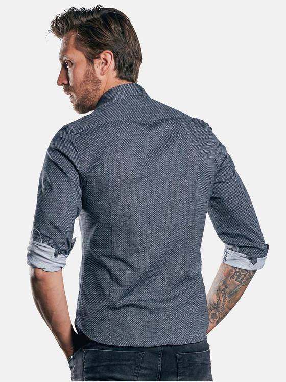 emilio adani Herren Hemd langarm Schwarz 30373