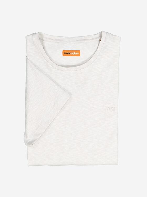 emilio adani Herren T-Shirt strukturiert Grau 36975