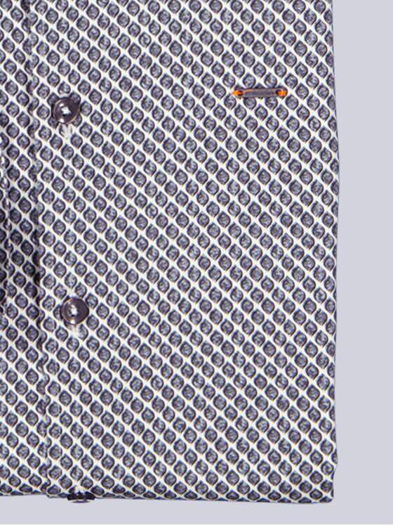 emilio adani Herren Langarm-Hemd satiniert Hellgrau 39600