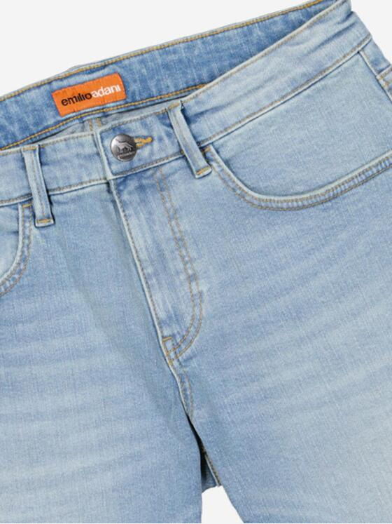 emilio adani Herren Bermuda regular Blau 37104
