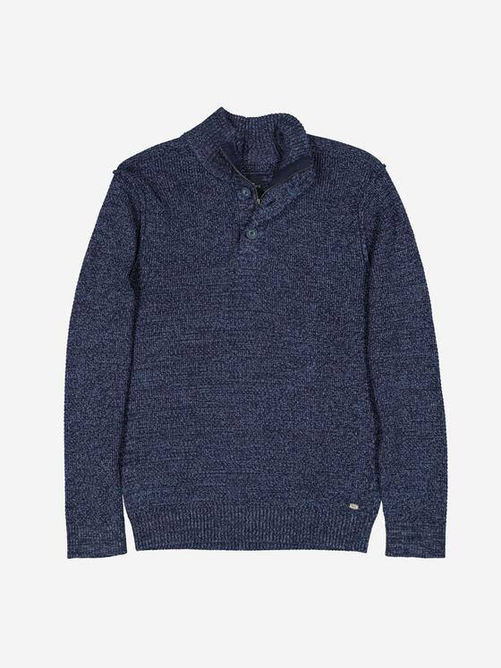 engbers Herren Pullover mit Troyerkragen Brilliantblau 37794