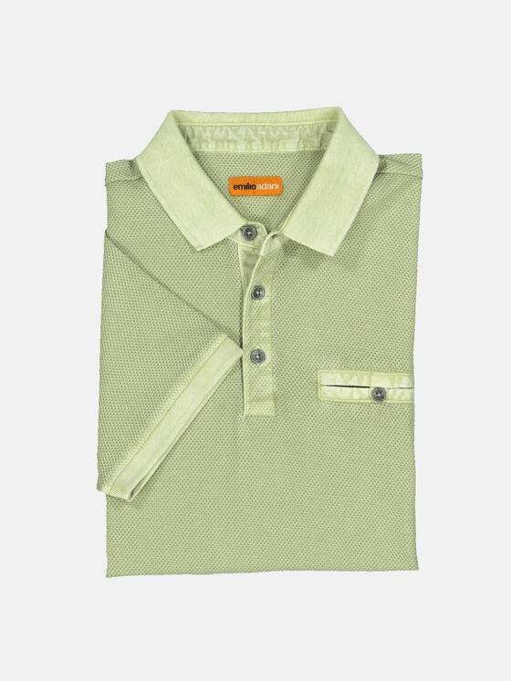 emilio adani Herren Polo-Shirt uni Grün 36789