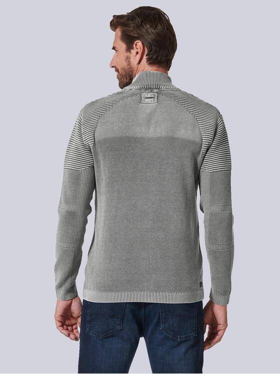 engbers Herren Strickjacke regular Grau 35337