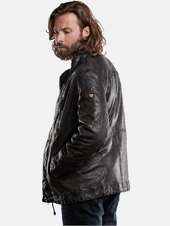 emilio adani Herren Lederjacke Grau 28790