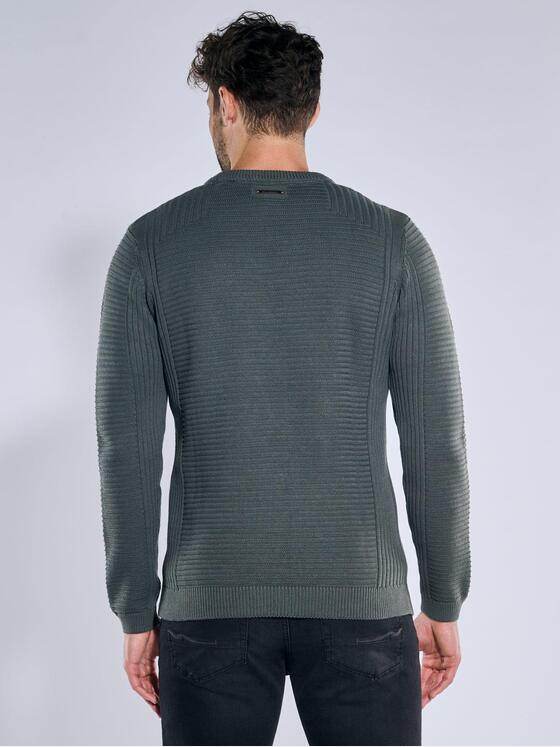 emilio adani Herren Pullover strukturiert Grün 39178