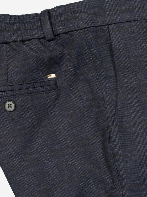 emilio adani Herren Chino-Cargo kariert Blau 37547