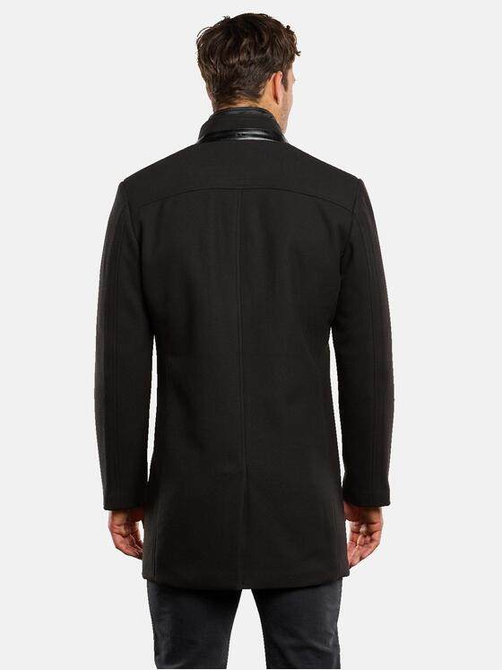 engbers Herren Mantel mit Nylon-Inlet Schwarz 34075