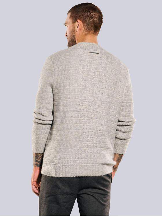 emilio adani Herren Pullover uni Weiß 35731