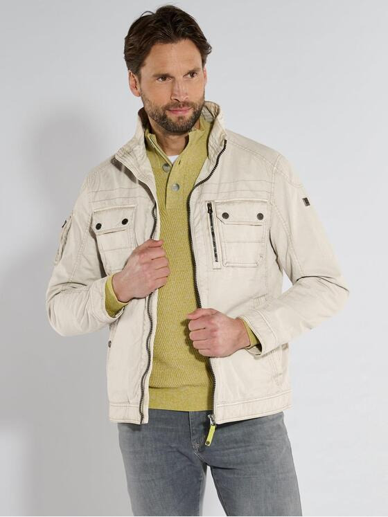 engbers Herren Baumwoll-Jacke regular Beige 36507