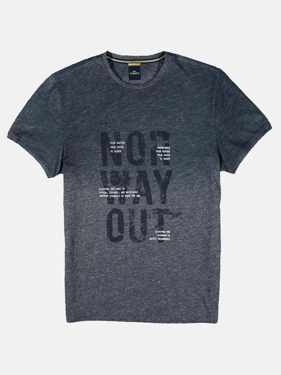 engbers Herren modisches Printshirt Marineblau 27965