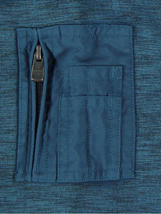 engbers Herren Sweatjacke mit Nylonkapuze Petrolblau 31987