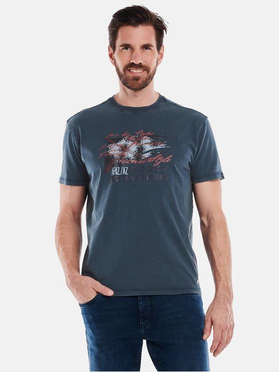 engbers Herren T-Shirt regular Blau 35065