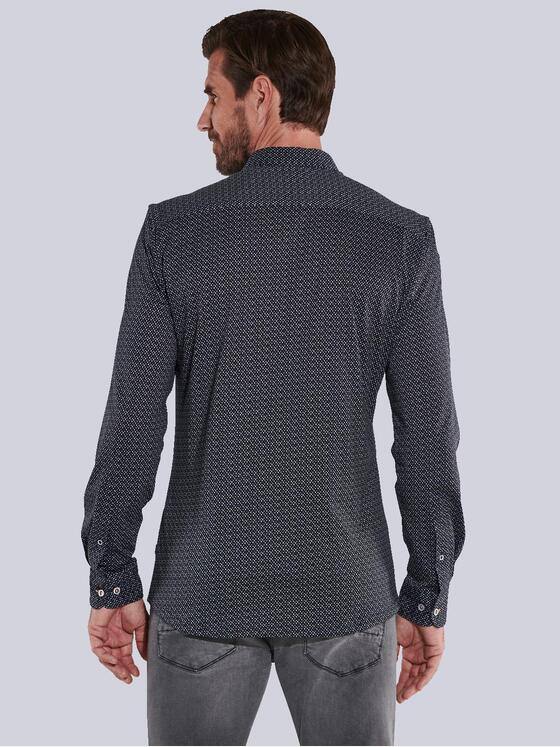 engbers Herren Langarm-Hemd slim fit Schwarz 35606