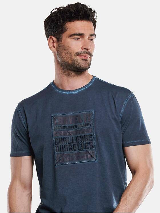 engbers Herren T-Shirt Rundhals Saphirblau 31849