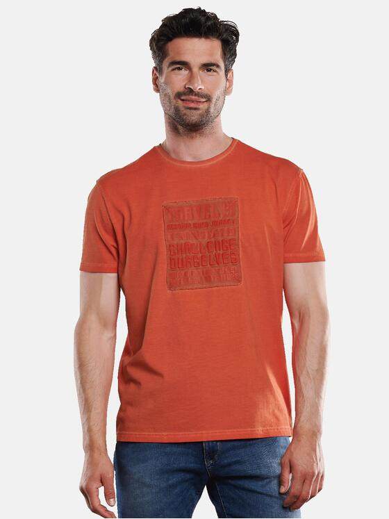 engbers Herren T-Shirt Rundhals Dunkelorange 31848