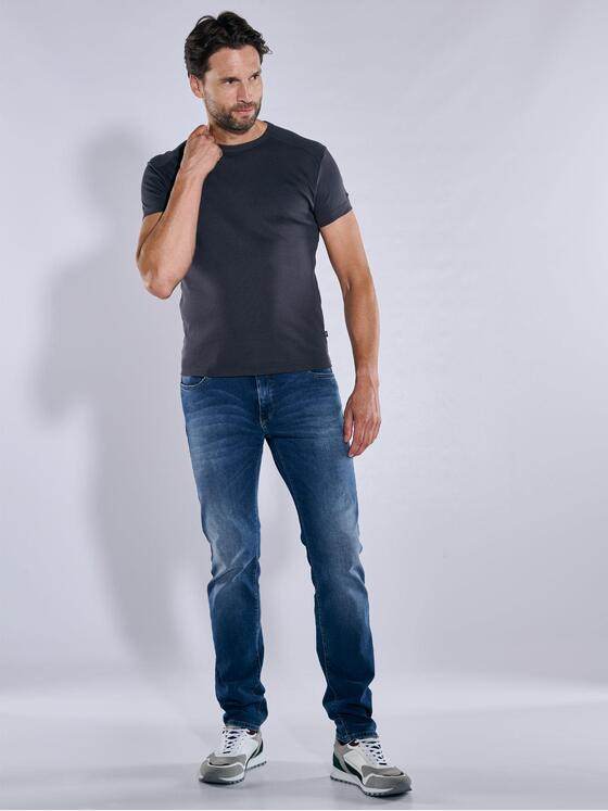 engbers Herren Basic-Shirt "My Favorite" organic Saphirblau 34381