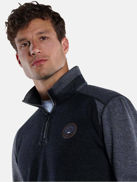 engbers Herren Sweatshirt mit Stehkragen Anthrazit 33829