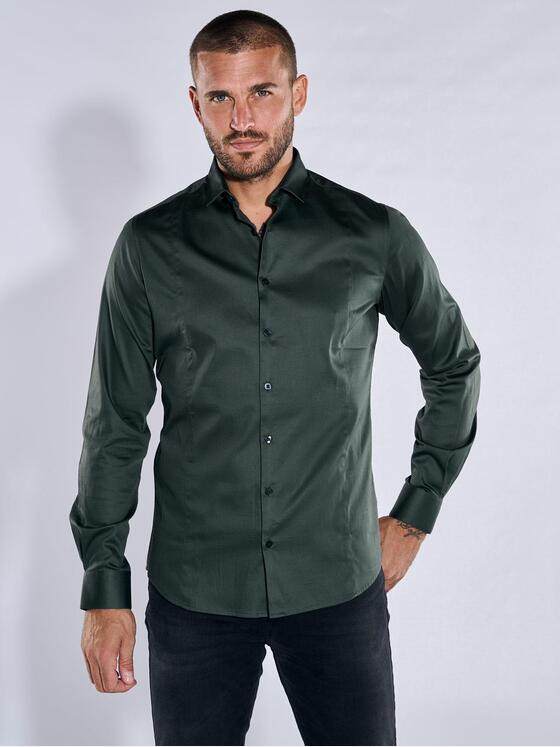 emilio adani Herren Langarm-Hemd "My Favorite" Grün 36206