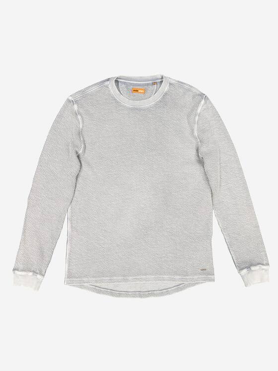 emilio adani Herren Sweatshirt strukturiert Grau 37723