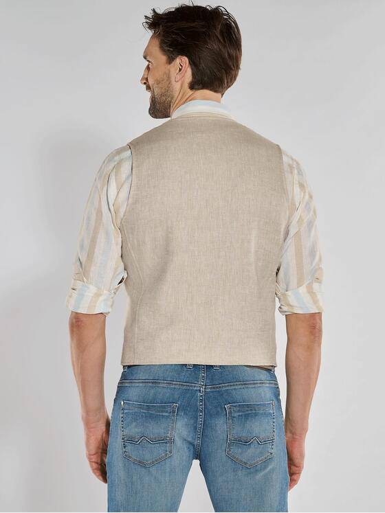 engbers Herren Sakko-Weste mit Leinenanteil Beige 36558