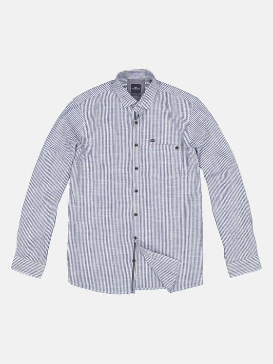 engbers Herren Langarm-Hemd gestreift Blau 34432
