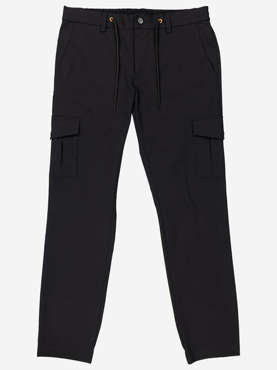 emilio adani Herren Cargo-Hose regular Schwarz 37208