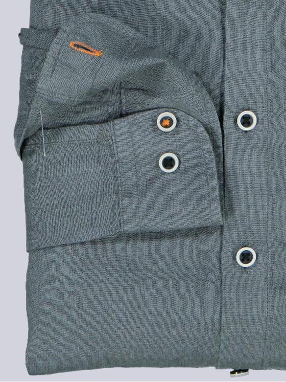 emilio adani Herren Hemd uni Dunkelgruen 40342