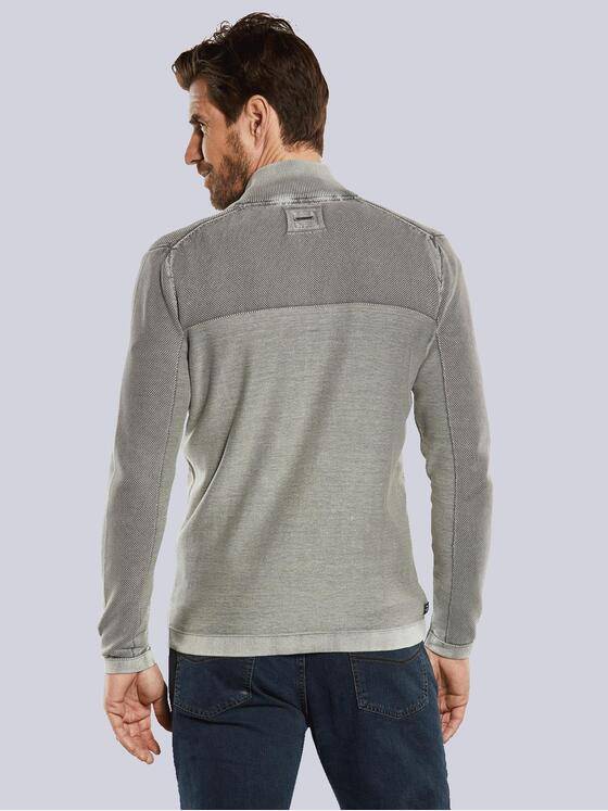 engbers Herren Cardigan strukturiert Grau 34287