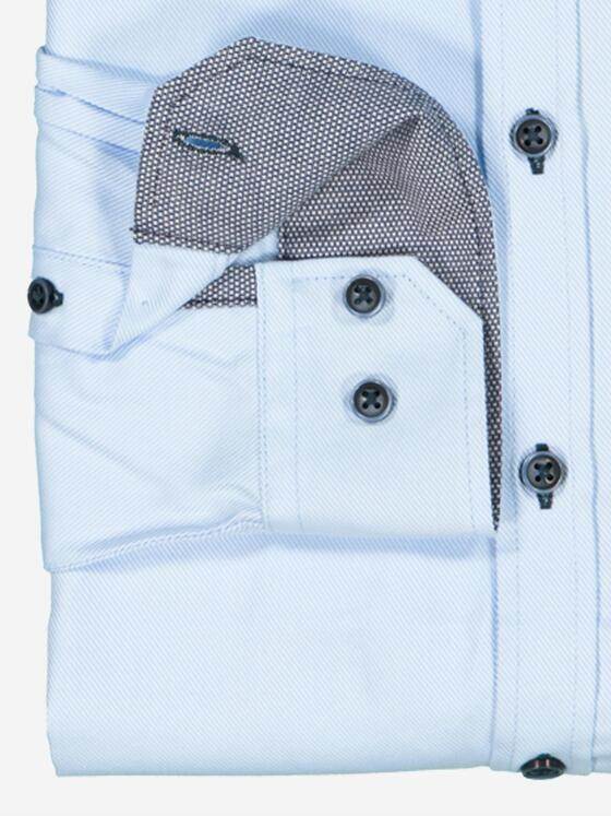 engbers Herren Langarm-Hemd strukturiert Hellblau 38015